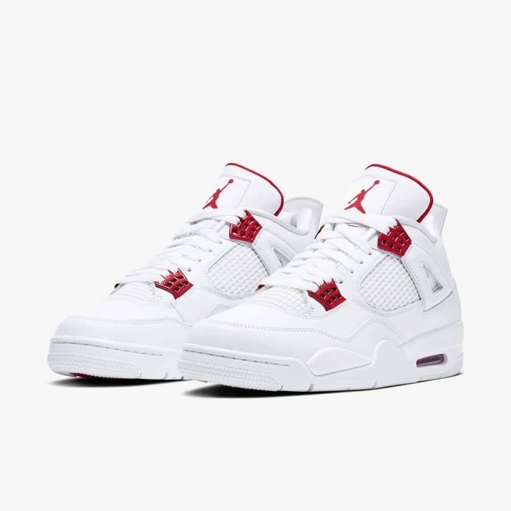 Jordan 4 store rot weiß